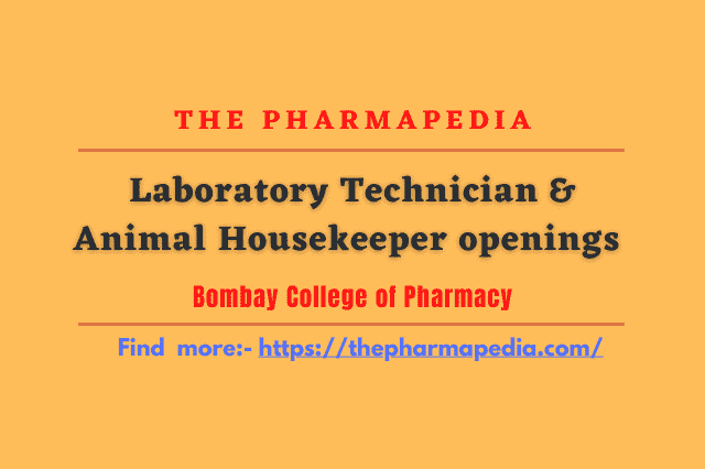 The Pharmapedia, Pharma job,