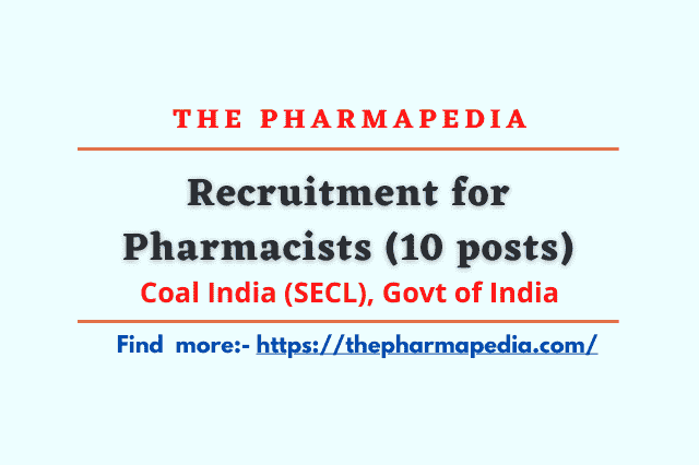 Pharmacist, Coal field,