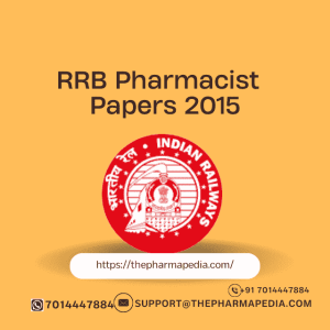 RRB, Pharmacist, Railway, 2015, Question, Paper, Solved, Answer Key, Pharmapedia