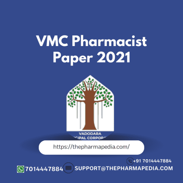 VMC Pharmacist Paper 2021