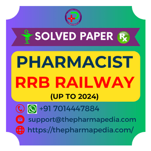 RRB, Pharmacist, Paper, Question, Answer Key,